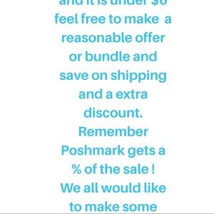 Make a offer ,remember poshmark gets a percentage